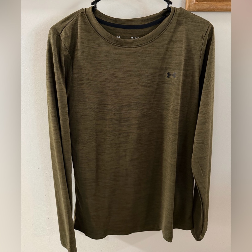 UA Men's Olive Long Sleeve Tee